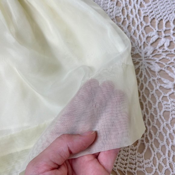 Vintage 1950s Little Miss Robin Baby Girl 4t Yellow Sheer Dress Cropped Jacket - Picture 12 of 12